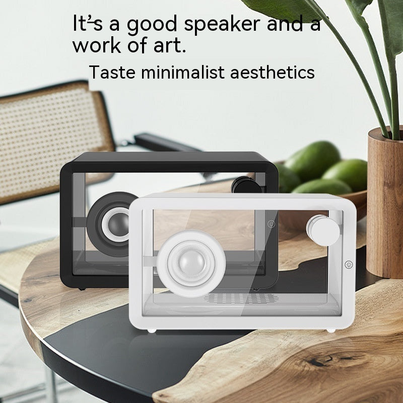 New Colorful Colorful Creative Bluetooth Speaker Transparent Glass